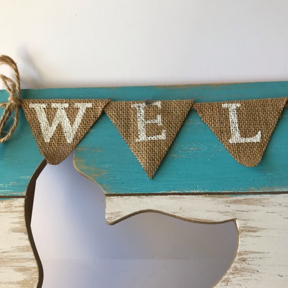 Large Wooden Mermaid Welcome Sign - Picture 5 of 10